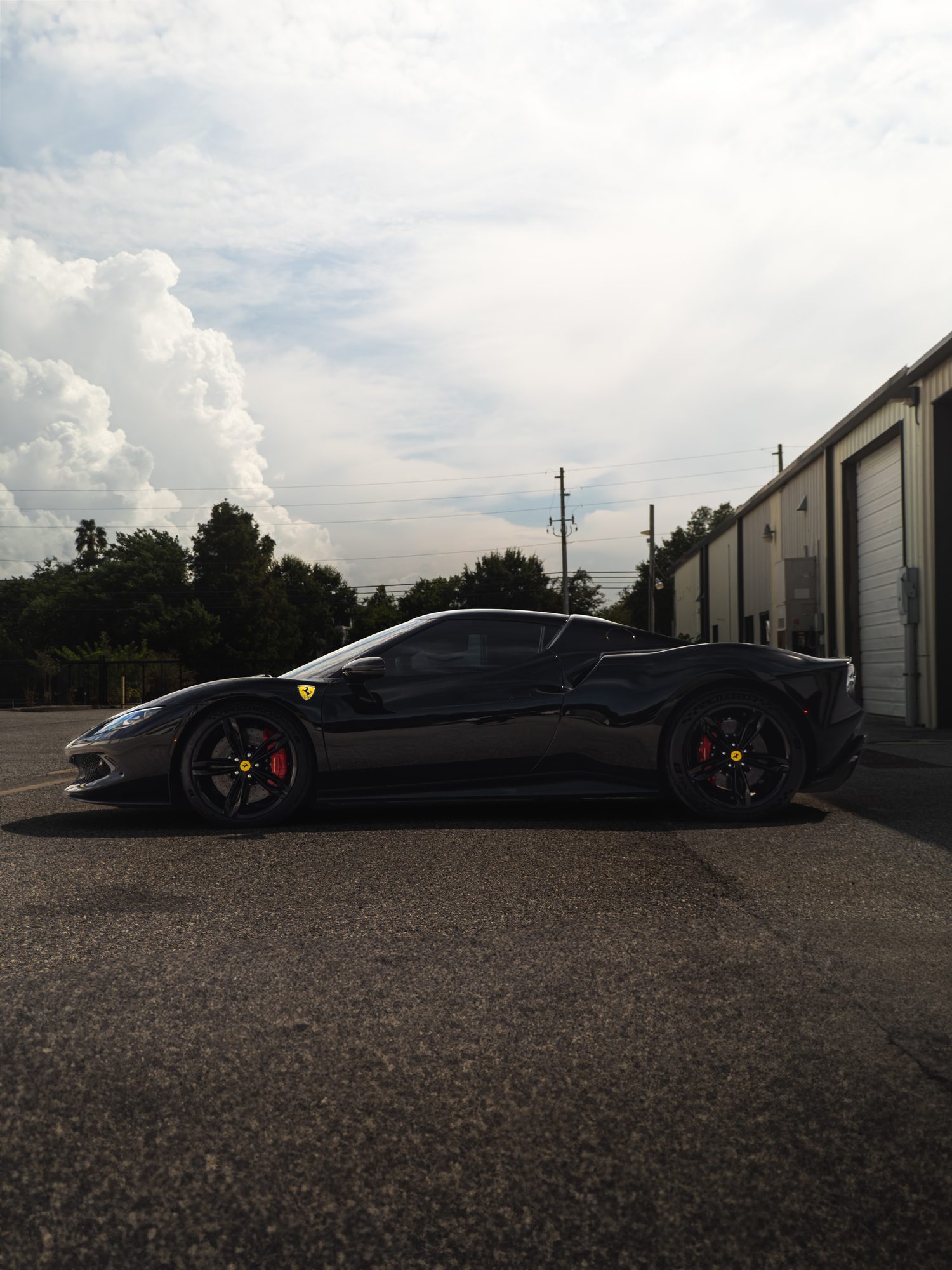 Ferrari 296 GTB, side profile