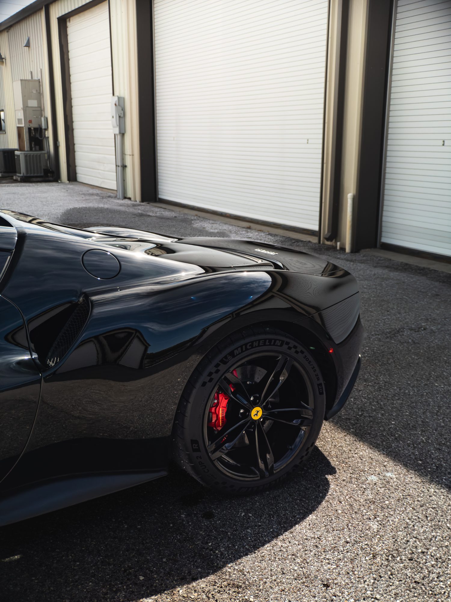 Ferrari 296 GTB rear intake and wheel