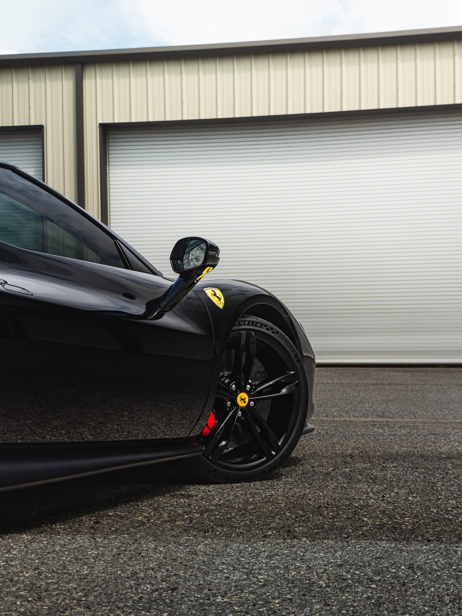 Ferrari 296 GTB front wheel and shield