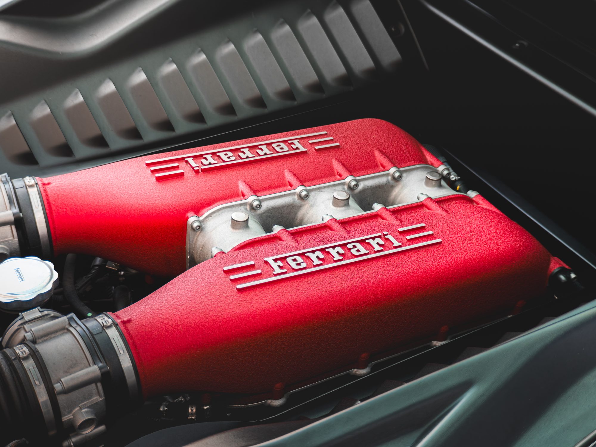 Ferrari 458 Italia engine bay