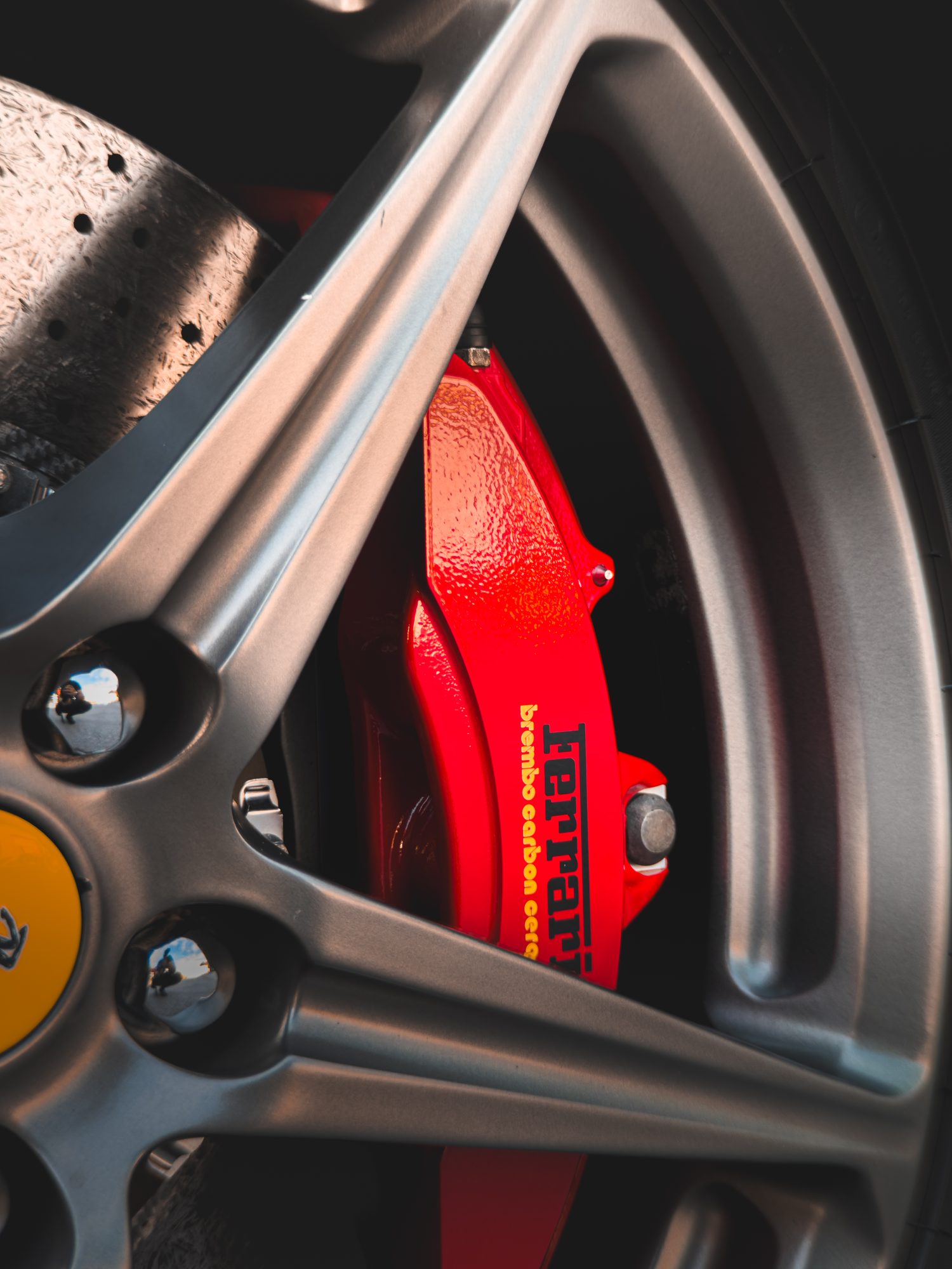 Ferrari 458 Italia carbon-ceramic brake caliper