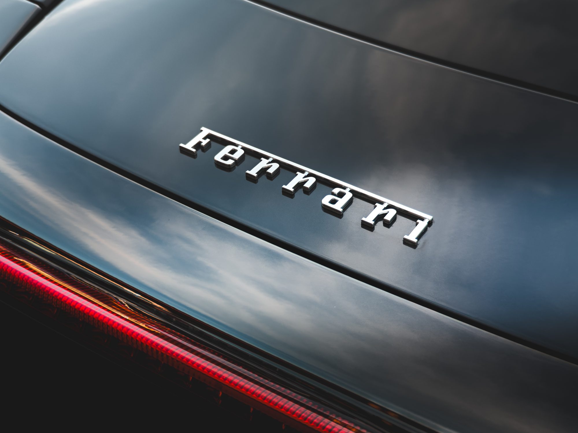 Ferrari 458 Italia script and reflection