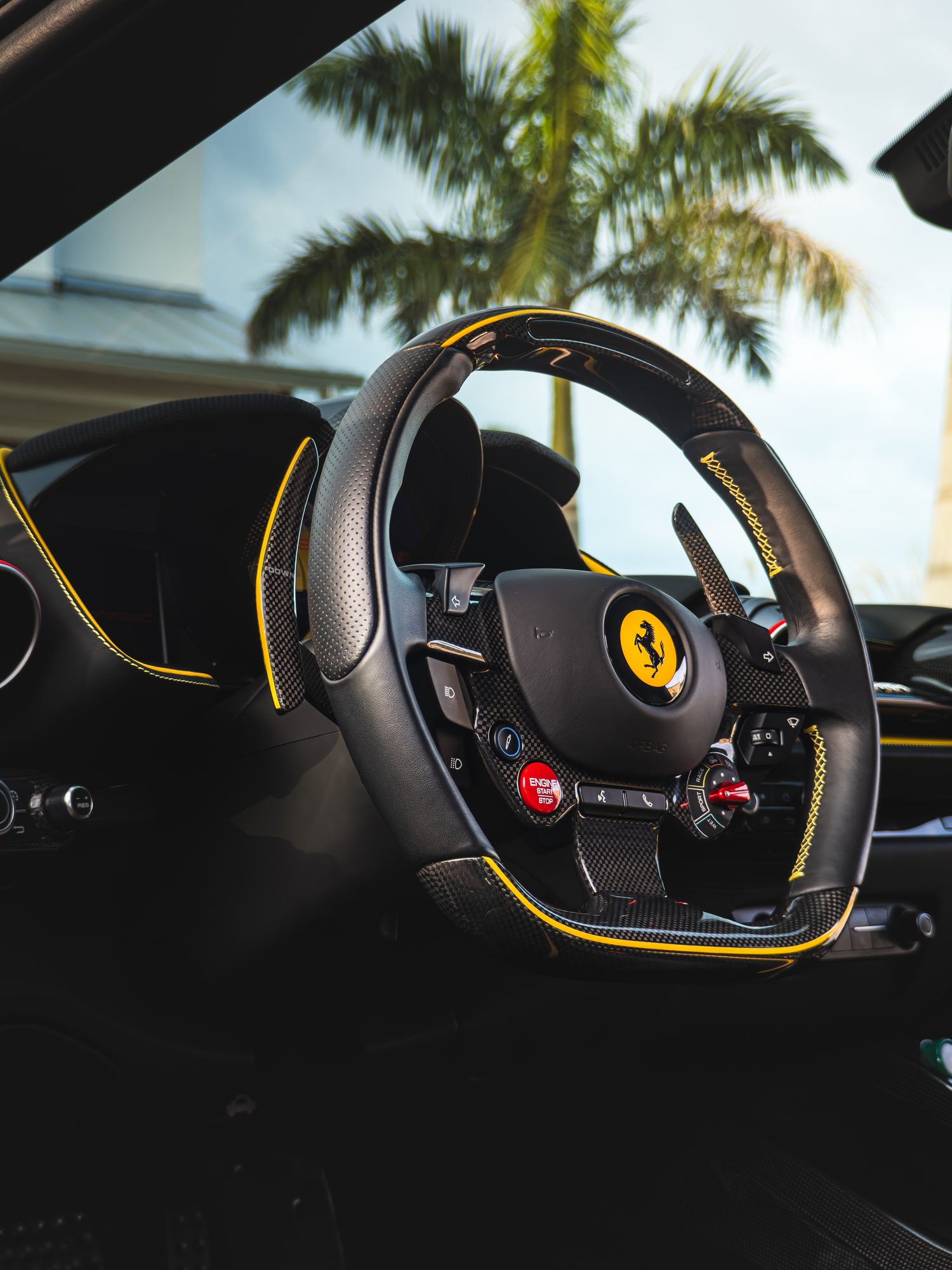 Ferrari 812 Superfast steering wheel