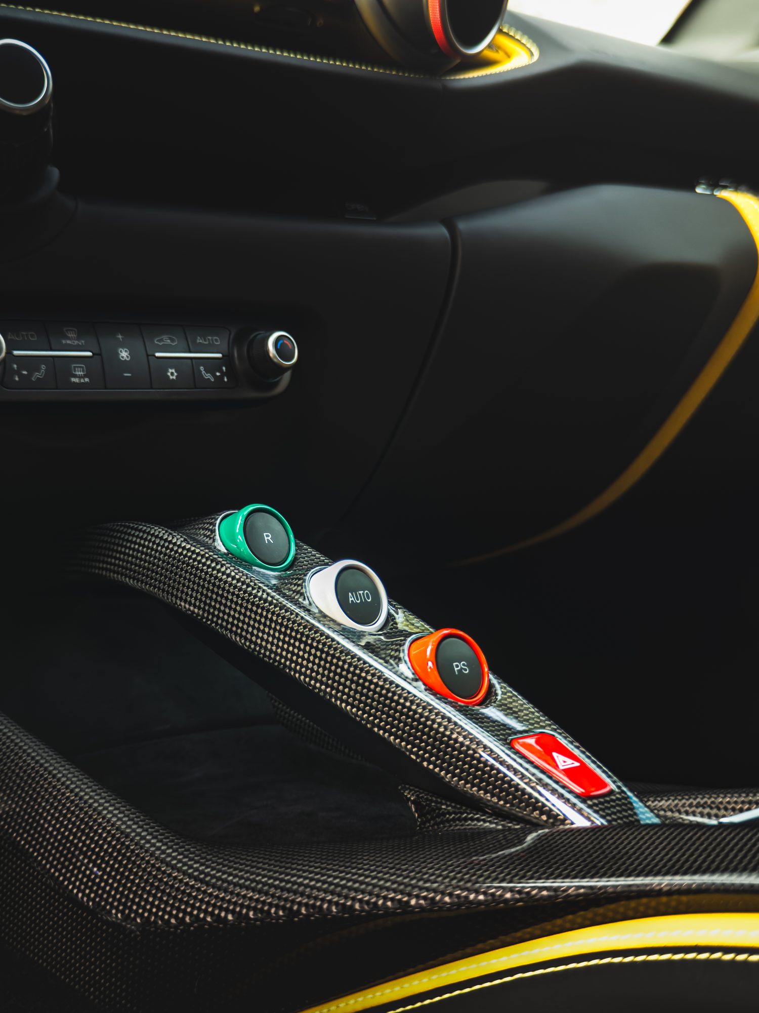 Ferrari 812 Superfast launch controls