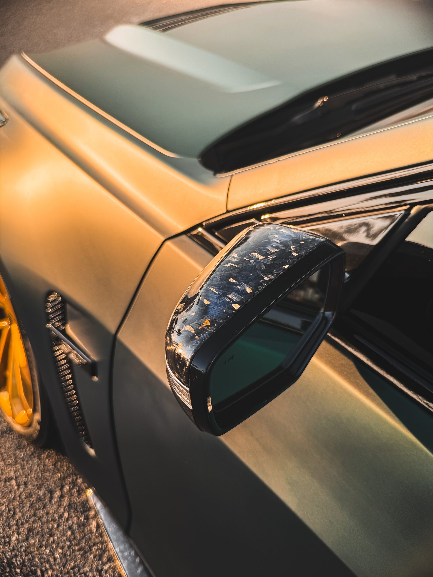 Cadillac CTS-V forged carbon mirror