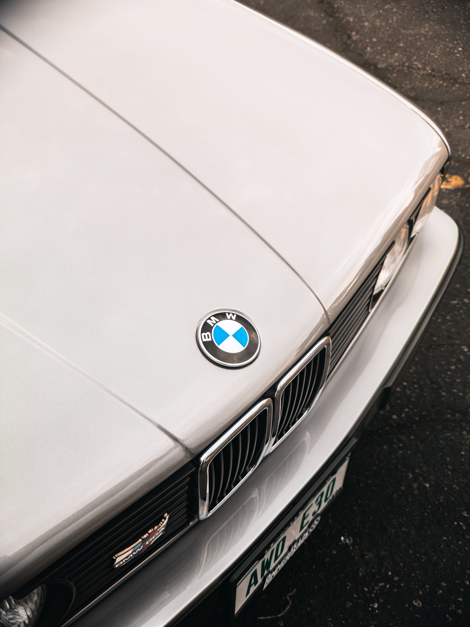 BMW E30 roundel and bonnet