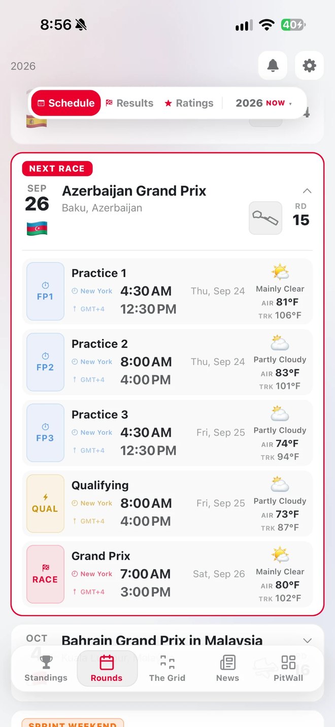 FlatOut — schedule with every session in your time zone