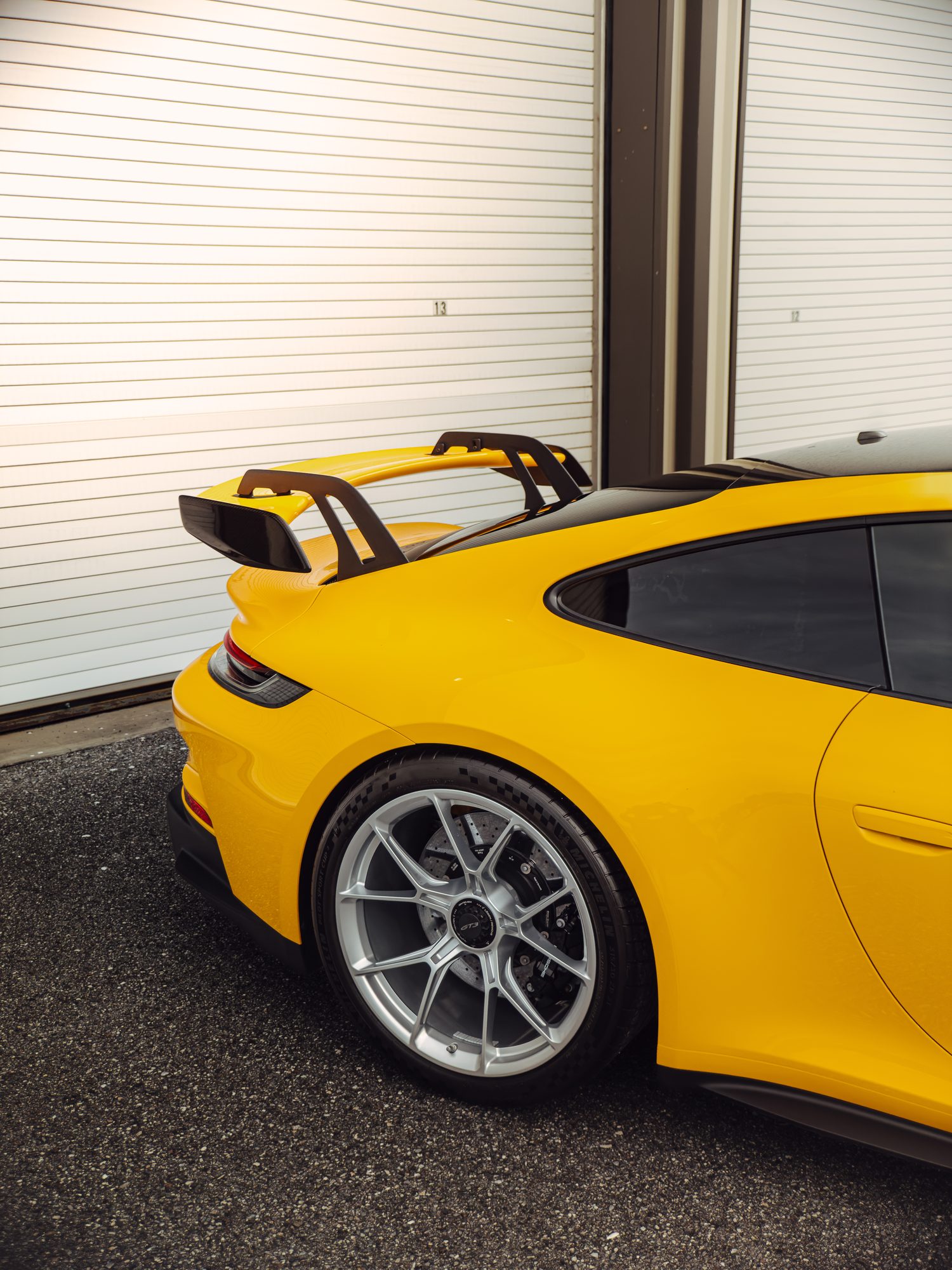 Porsche 911 GT3, rear three-quarter high angle