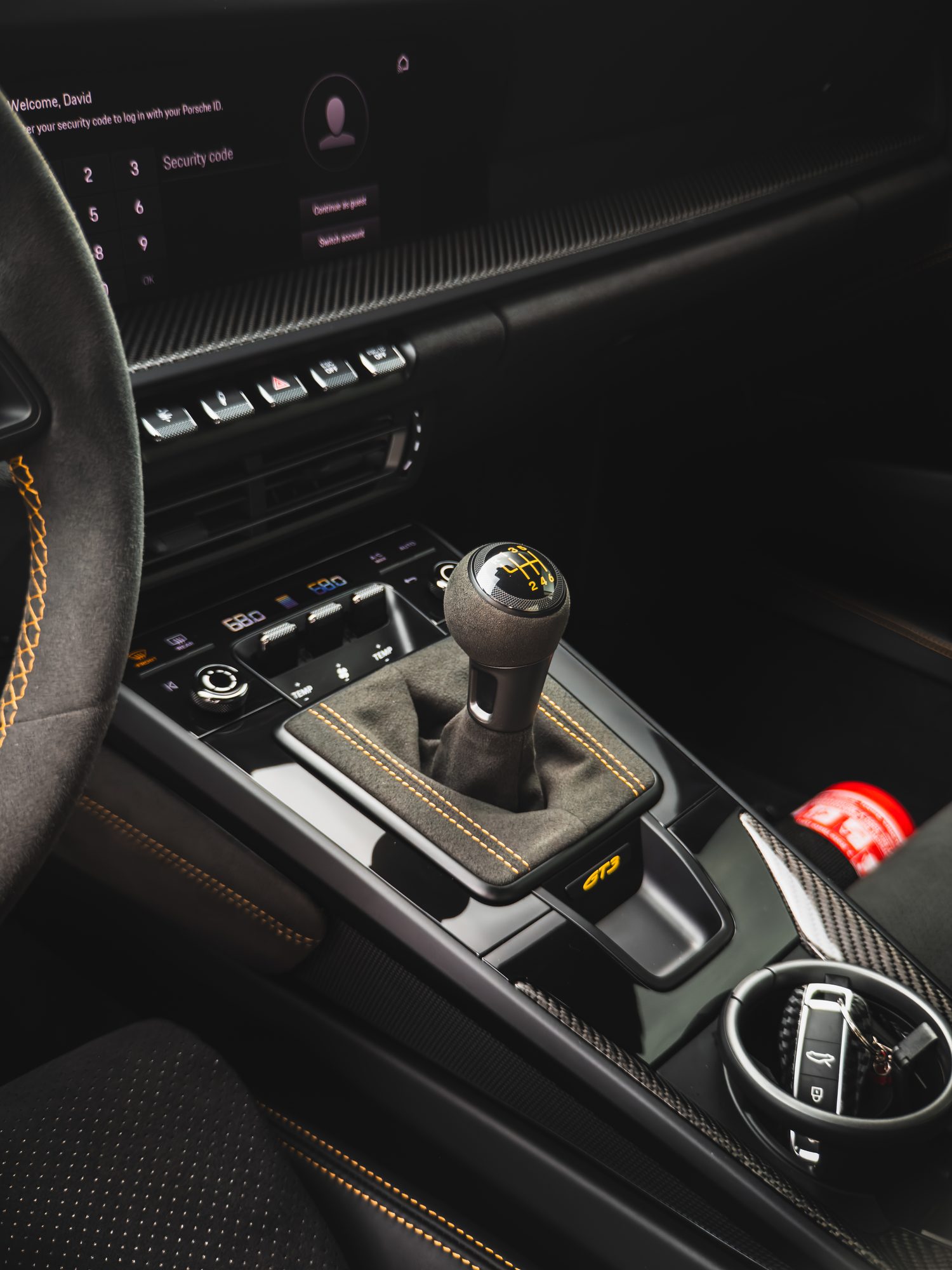 Porsche 911 GT3 six-speed manual shifter