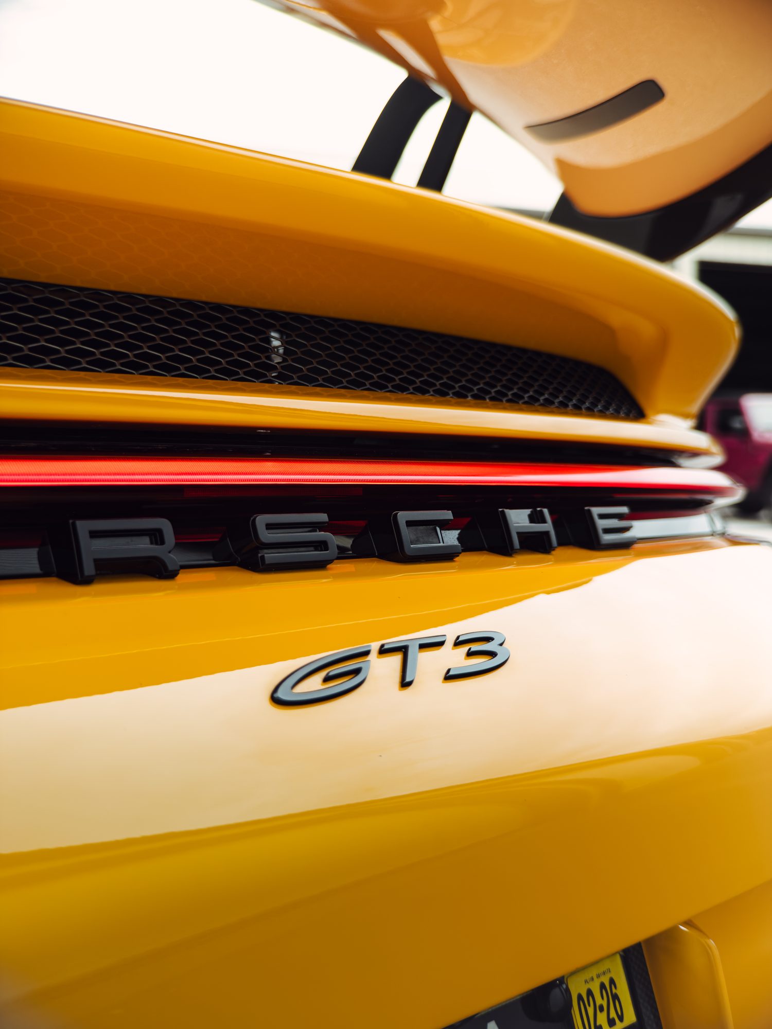 Porsche 911 GT3 rear badge