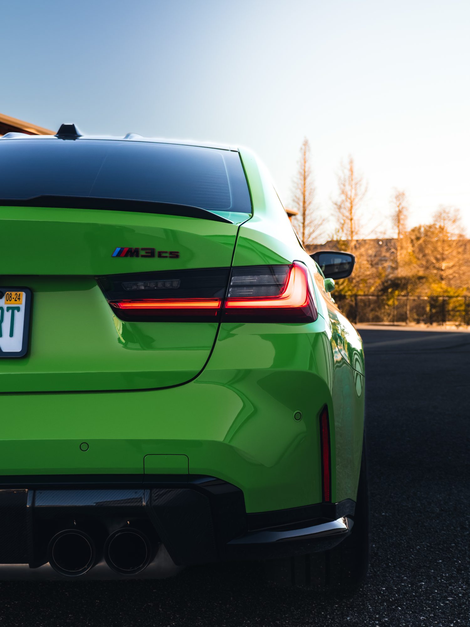 M3 CS rear badge and taillight