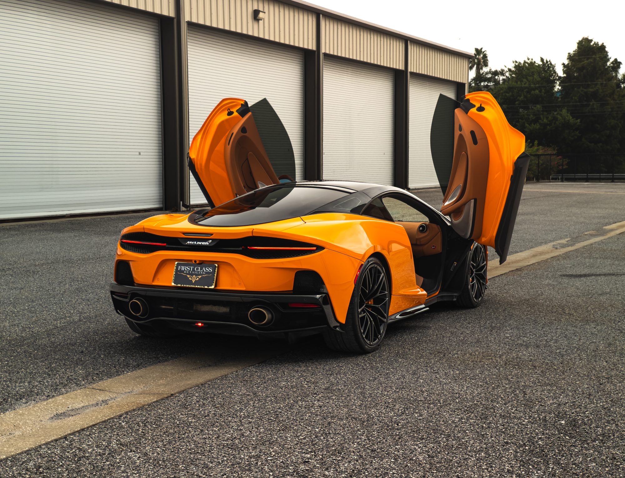 McLaren GT with doors open