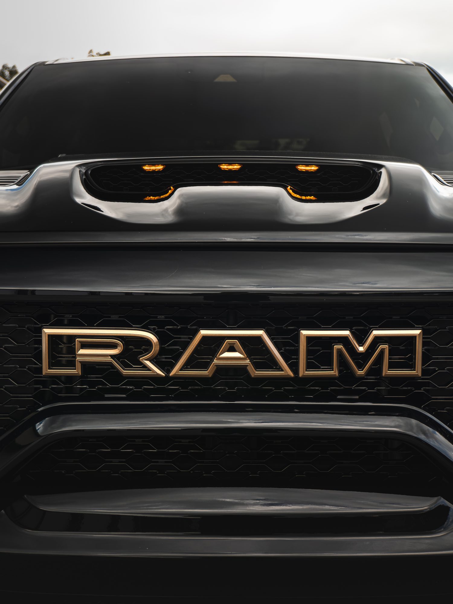 RAM TRX grille and hood scoop